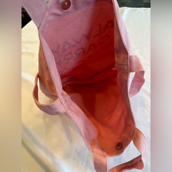 Always Carry Snacks Pink Tote Bag Two Handles - Picture 7 of 10